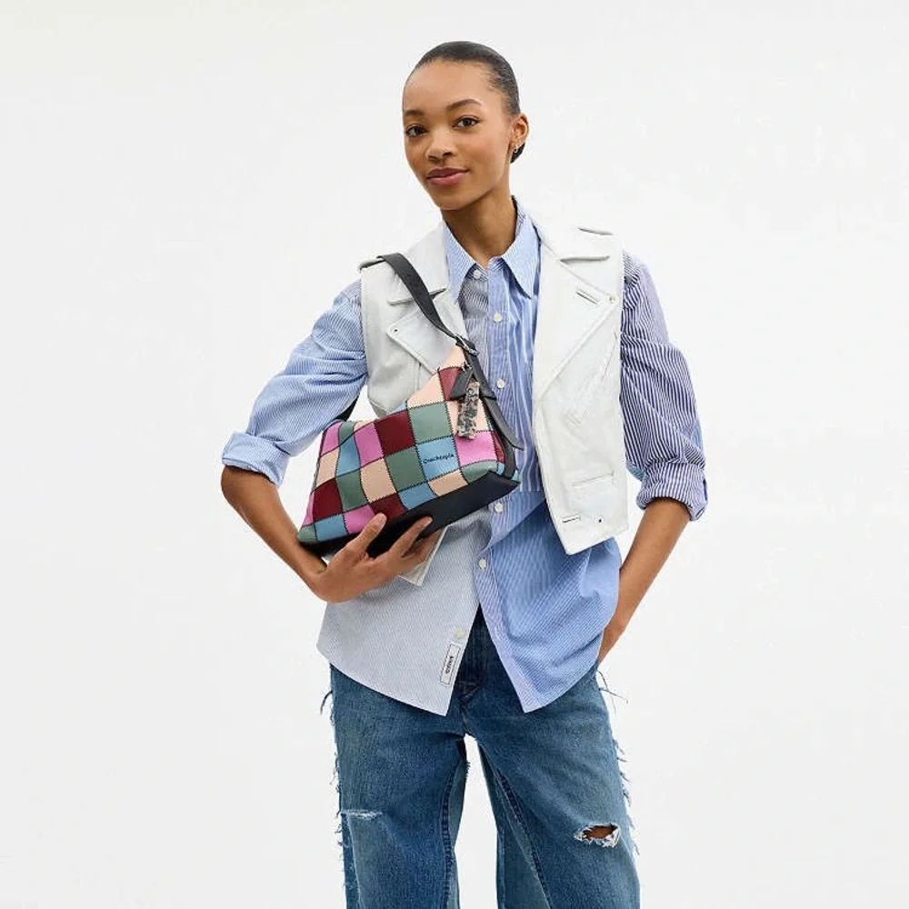 Coach Coachtopia Alter/Ego Slouchy Shoulder Bag Upcrafted Leather Multi 4 CBE00 - Picture 11 of 13